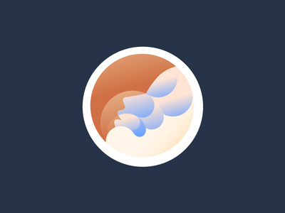 Wave Silhouette Sticker