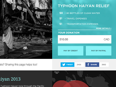 Redesigning the Donations Page disaster donate donation haiynan page pay relief ui ux