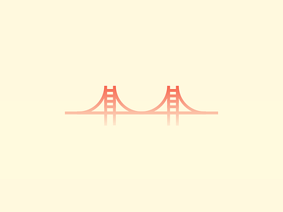 Golden Gate bridge gate golden golden gate bridge illustration minimal san francisco