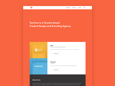 Introducing TomYum agency design flat new portfolio tomyum ui website