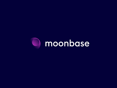 Moonbase logo 2 blockchain brand color colour cryptocurrency gradient identity logo logomark