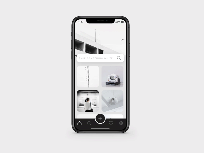 Everything is white app prototype ui animation uidesign ux design