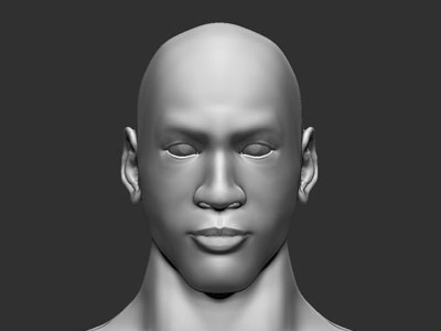 Michael Jordan head sculpt