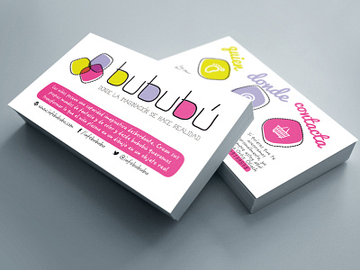 Bububu Tarjeta branding card design identity imagination logo