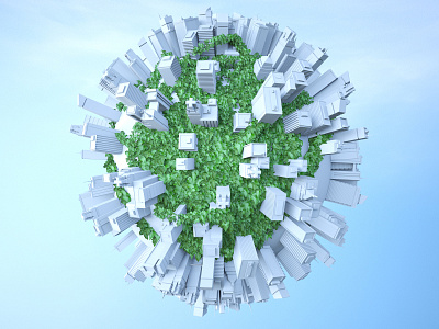 Ivy city planet 3d c4d city design grow hdri ivy octane render otoy planet