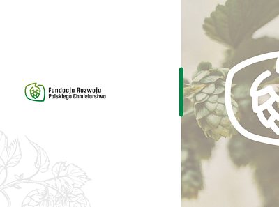 Fundacja Rozwoju Polskiego Chmielarstwa beer branding eco foundation green hop hops leaf logo nature plants poland