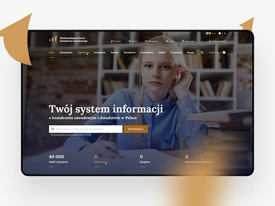 MPDZ - Educational portal branding design interface logo poland portal ui ux website