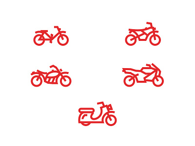 Motorcycle icons bike chopper enduro freebie harley icons industi motorcycle outline scooter speeder transport