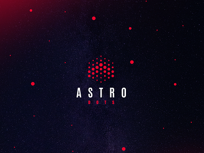 Astro dots logo a astro astronaut cosmos dots logo rocket sky