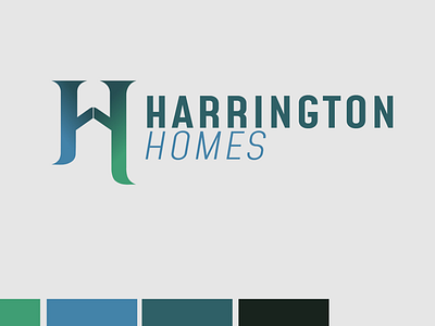 Harrington Homes Real Estate Logo brand design graphic design illustration logo logo design