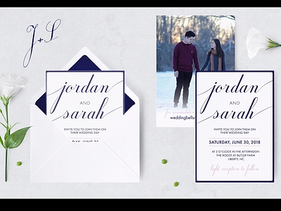 Simple and Minimalist Wedding Invitation invitation morderninvitation simple wedding weddinginvite