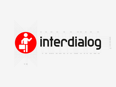 Interdialog logotype black interdialog logo logotype red type