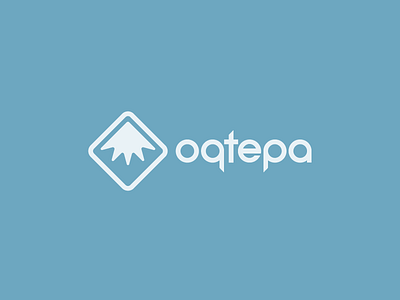 Oqtepa logotype blue logo logotype oqtepa