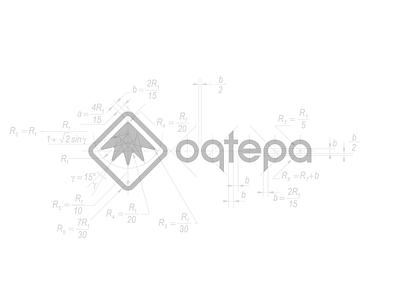 Oqtepa logotype grid