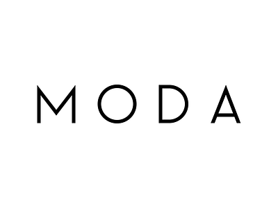 Moda magazine logotype black logo logotype moda wordmark