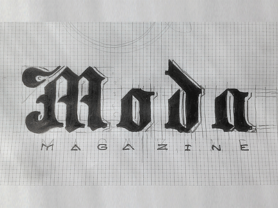 Moda Logotype fast sketch black logo logotype moda wordmark