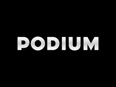 Podium Black awesome clever design gothic logo logomark mark pixel symbol trademark vector wordmark