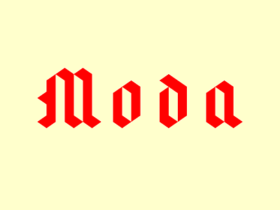 Moda awesome clever design gothic logo logomark mark pixel symbol trademark vector wordmark