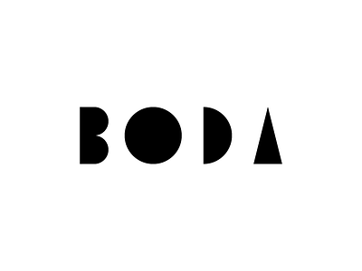 BODA black boda logo minimal simple