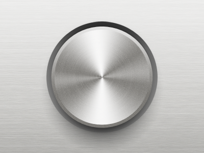 Volume app chrome cover highlights icon knob mac macos metal monochrome preamp reflect shadow silver texture tune tuner volume