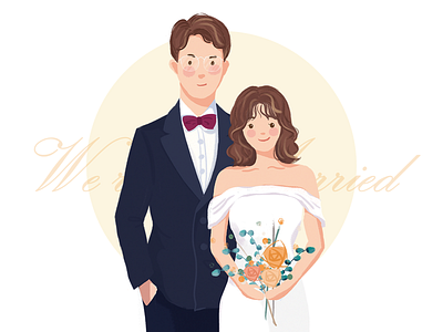 Wedding Card card illustration love marriage wedding