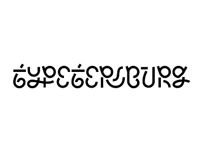 Typetersburg lettering logo piter type