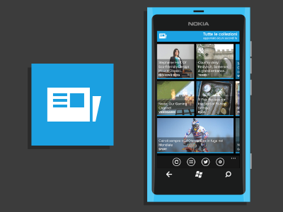 Collector homepage ai blue collector eps flat lumia800 reader windows phone