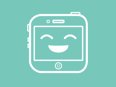 Happy icon happy icon iphone logo pictogram turquoise