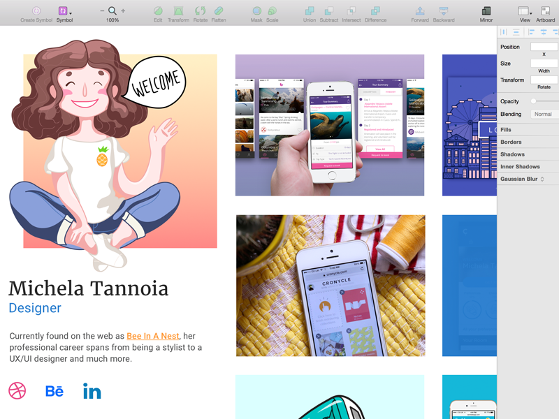 Mini-portfolio progress welcome process onboarding girl illustration ui illo sketch