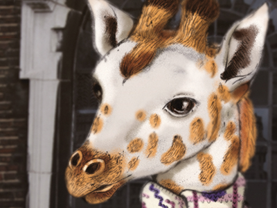 Urban Giraffe animal fashion giraffe illustration photoshop urban