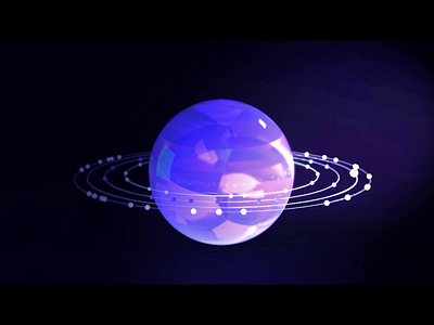 Planet Animation 3d abstract animation animations design gravity orbit planet planet earth purple space sphere