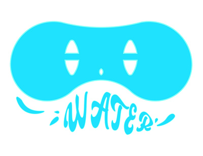 A sneak peek of my character "Water" 💧 🙊 character design illustration logo visual design