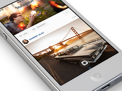 Instagram for iOS7 (concept preview) 7 app concept instagram ios ios7 iphone redesign