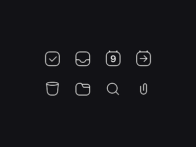 Check Icons attach calendar calendar ui check checkbox delete figma folder forward icons iconset inbox pdf search sketch svg trash vector