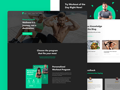 Fitness App Promo Page