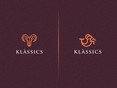 LOGO CONCEPT FOR KLASICS artwork brand identity busines card coreldraw crfeative forsale grid illustration logo sketch