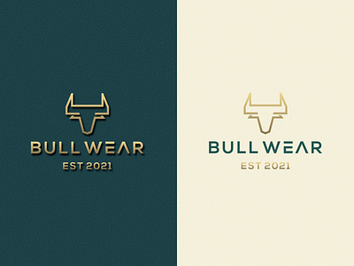 BULL WEAR artwork brand identity bull bulllogo busines card clothing coreldraw crfeative forsale graphich design grid gym logo sketch