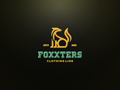 foxxters artwork brand identity busines card coreldraw crfeative design foxx foxxlogo grid lineartfoxx logo monolinefoxx sketch