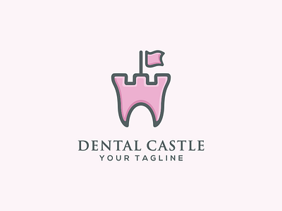 Dental Castle artwork brand identity busines card castle company coreldraw crfeative dental dentalcastle forsale logo simple sketch