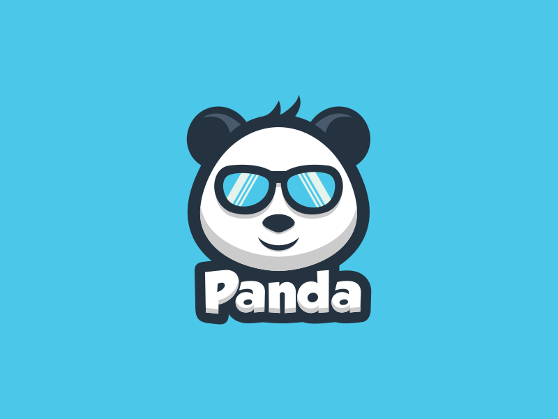 Panda geekpanda cutepanda panda artwork branding company vector illustration sketch coreldraw busines card brand identity logo