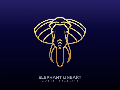 Elephant Line Art artwork brand identity busines card coreldraw crfeative elephantlineart lineart logo sketch