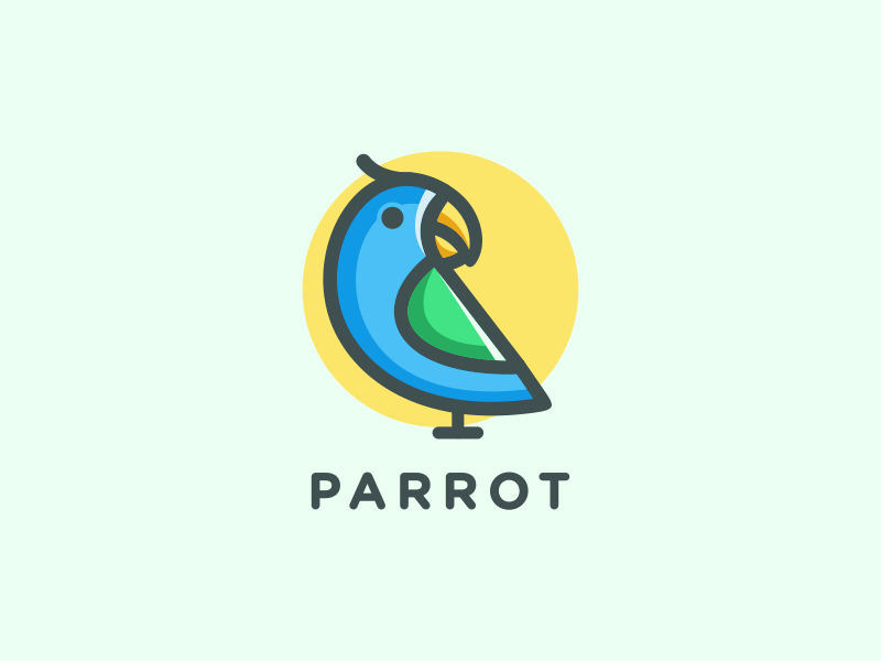 Parrot company photoshop illustration graphich design forsale grid sketch artwork crfeative coreldraw busines card brand identity logo