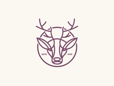 Deer Line Art artwork brand identity branding busines card company consulting coreldraw crfeative esport forsale graphich design grid illustration logo photoshop sketch