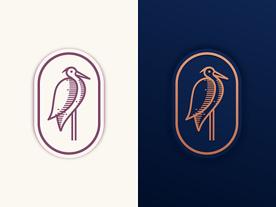 Heron Logo Concept artwork brand identity busines card company coreldraw crfeative forsale grid heron heronlineart lineart logo monoline monoline logo sketch