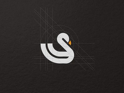 Swan Simple Logo artwork brand identity branding busines card company consulting coreldraw crfeative esport forsale graphich design grid lineart logo monoline sketch swanlineart swanlogo