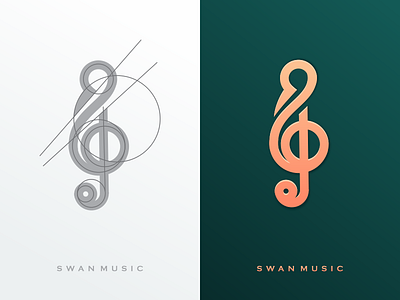 swan music artwork brand identity busines card company coreldraw crfeative forsale graphich design grid lineart logo luxury monoline music sketch swan swanlineart swanluxury swanmusic