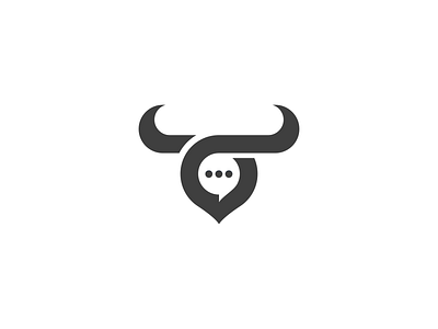 bull chat artwork brand identity bullchat bulllogo busines card chatlogo coreldraw crfeative forsale graphich design grid logo simplebulllogo sketch