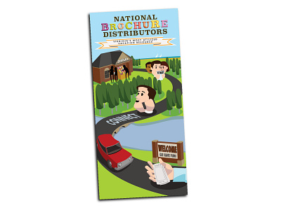 National Brochure Illustration art direction brochure graphic design illustration sketch