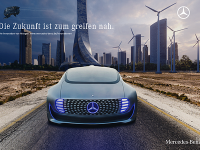Mercedes F015 - Innovation "Print Ad" adobe branding cc creative design illustration lettering logo minimal typography web