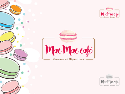 Macarons branding cafe cafe logo cakes choclate coffee icecream icon logo mac mac app macarons muffins resturan resturant sweets ui ui ux vanilla vector